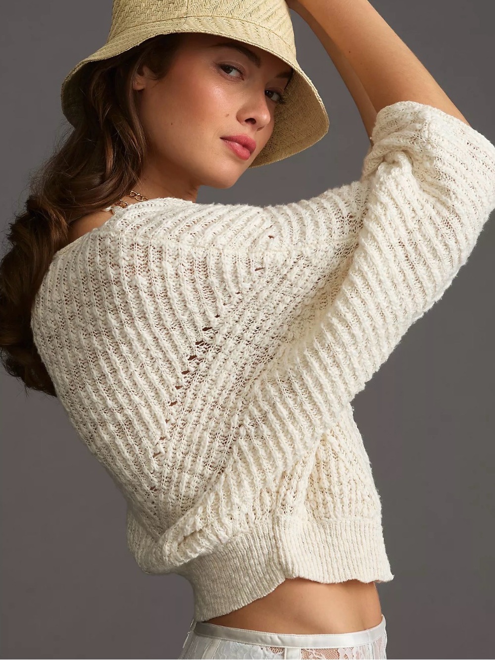 Anthropologie Chunky Knit Sweater - Medium